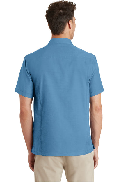DISCONTINUED - Port Authority® Textured Camp Shirt