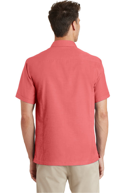 DISCONTINUED - Port Authority® Textured Camp Shirt