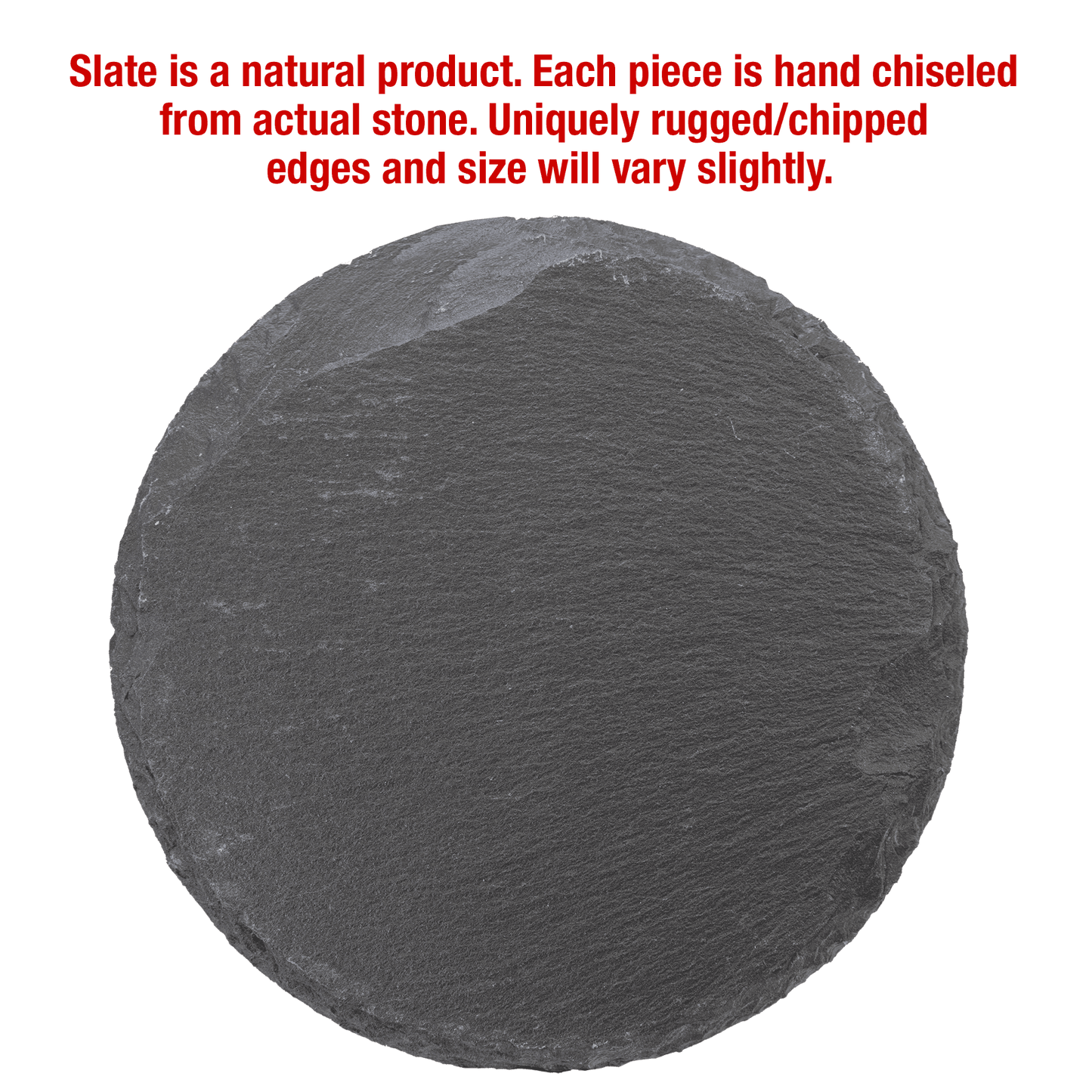 4" Round Slate Coaster – Custom Laser Engraved