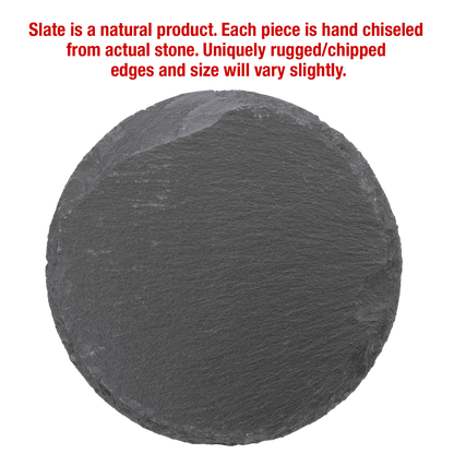 [Swag Store Ready] 6 Piece Round Slate Coaster Set