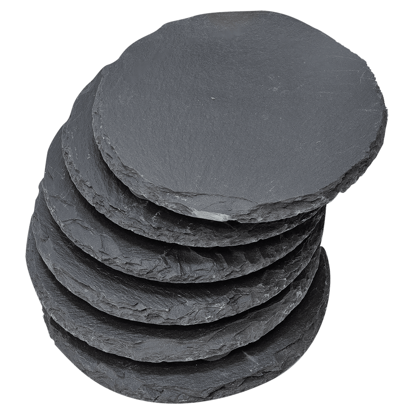 [Swag Store Ready] 6 Piece Round Slate Coaster Set
