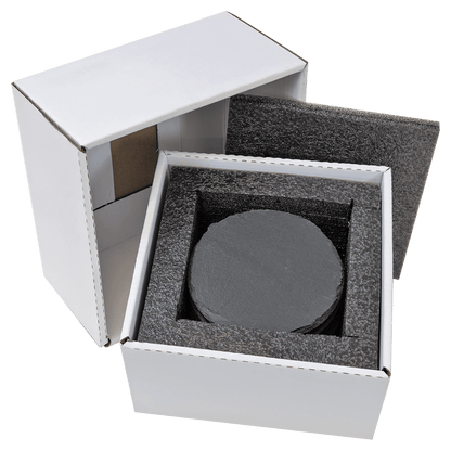 [Swag Store Ready] 6 Piece Round Slate Coaster Set