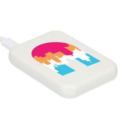 Recycled ABS 3000 mAh Wireless Power Bank with Full Color Print