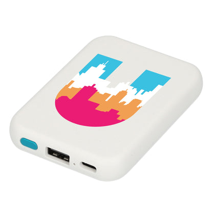 Recycled ABS 3000 mAh Wireless Power Bank with Full Color Print