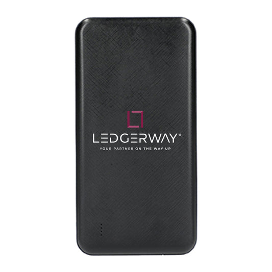 LEDGERWAY Stacked Logo Dart 10000 mAh Power Bank