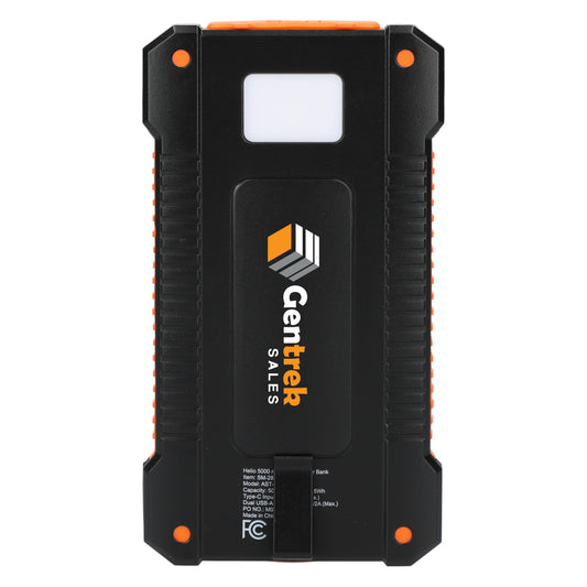 Helio 5000 mAh Solar Power Bank with Full Color Print