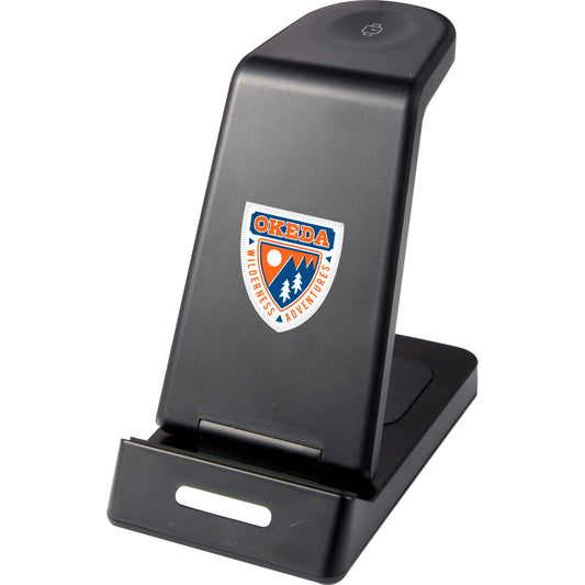 TriCharged 3-in-1 15W Wireless Charging Stand with Full Color Print