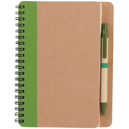 5" x 7" FSC® Mix Eco Spiral Notebook with Pen