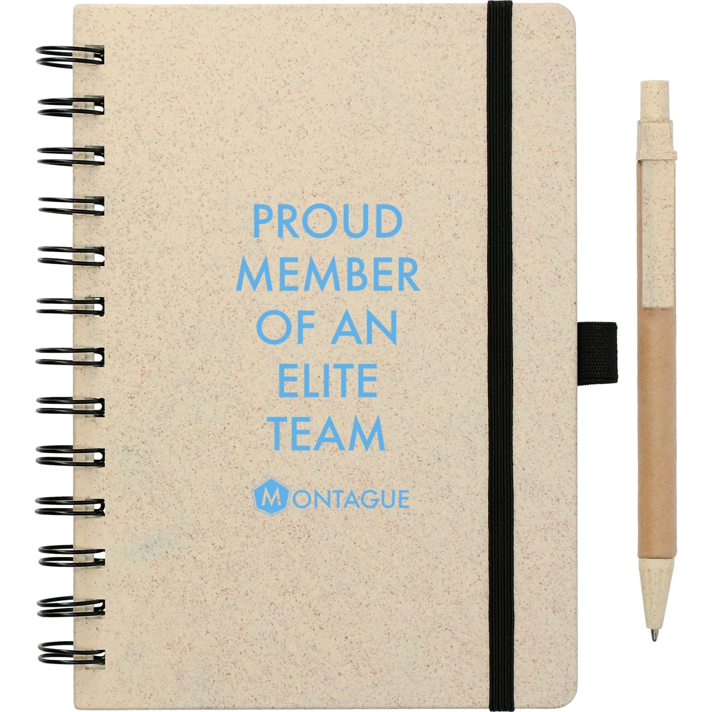 5" x 7" FSC® Mix Wheat Straw Notebook with Pen