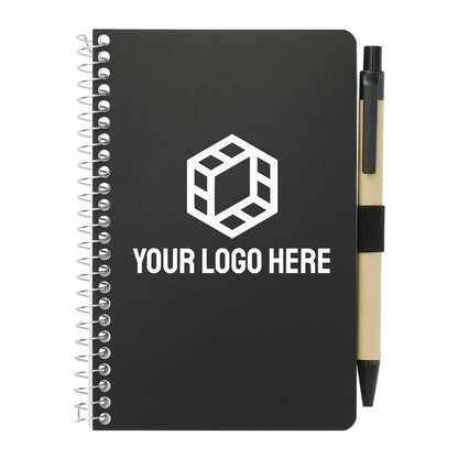 4" x 6" FSC® Mix Pocket Spiral Notebook with Pen