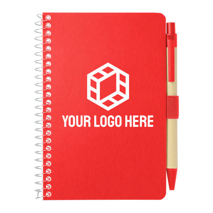 4" x 6" FSC® Mix Pocket Spiral Notebook with Pen