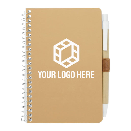 4" x 6" FSC® Mix Pocket Spiral Notebook with Pen