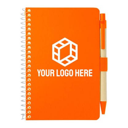 4" x 6" FSC® Mix Pocket Spiral Notebook with Pen