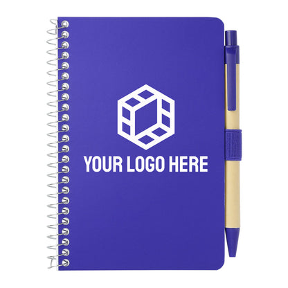 4" x 6" FSC® Mix Pocket Spiral Notebook with Pen