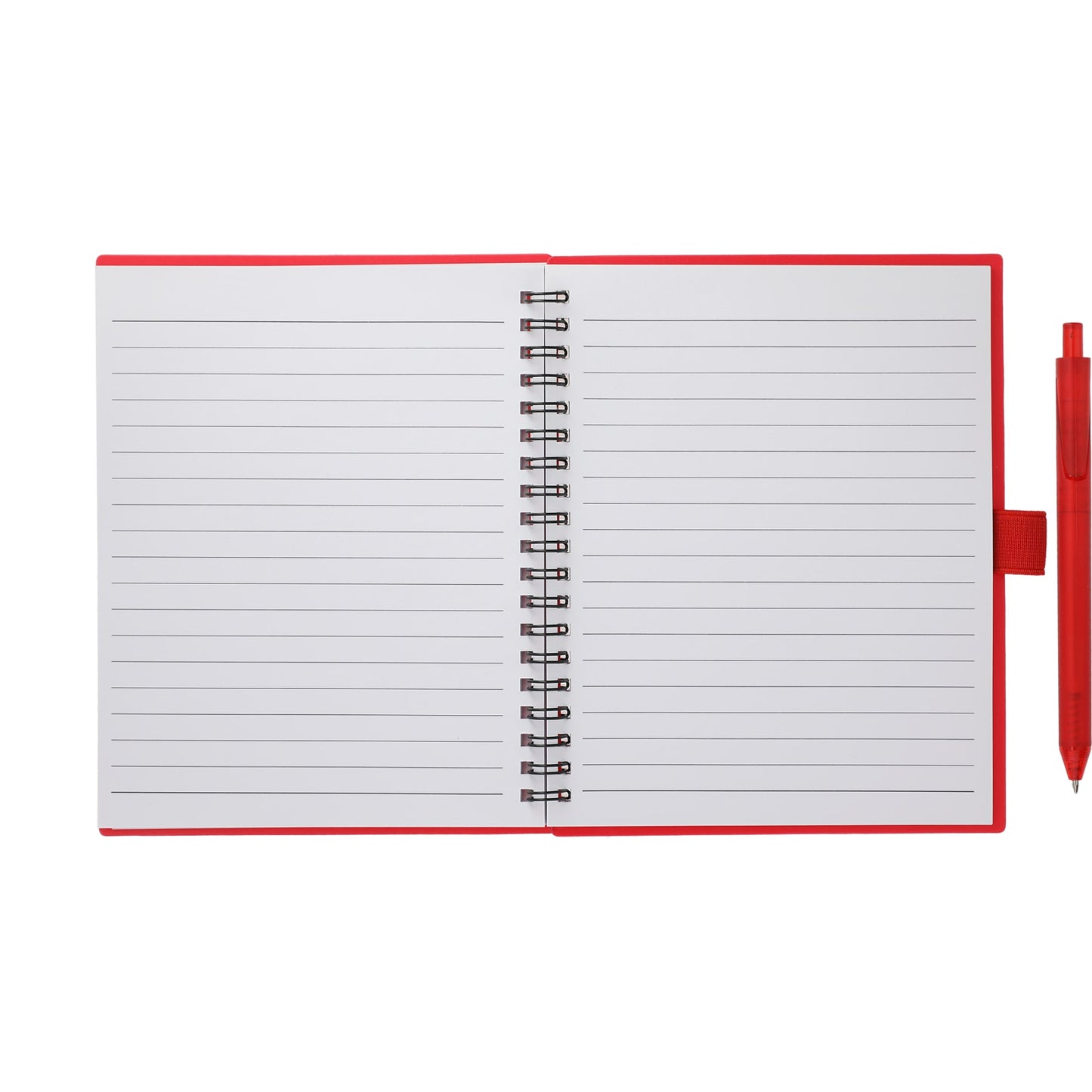 5.5” x 7” FSC® Recycled Spiral Notebook w/ RPET Pe
