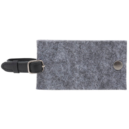 THE GOODS™ Recycled Felt Luggage Tag with 1 Color Print