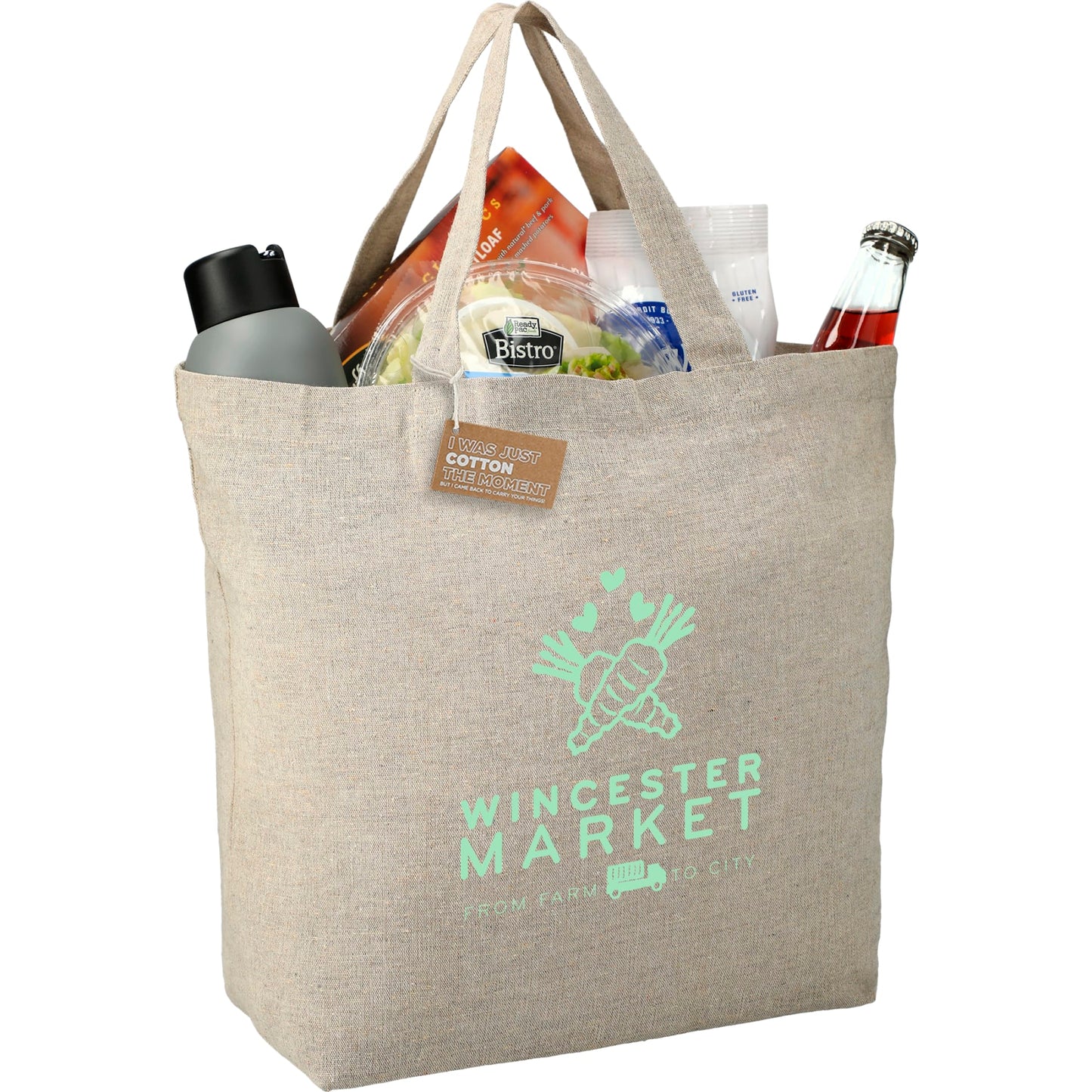 Recycled 5oz Cotton Twill Grocery Tote