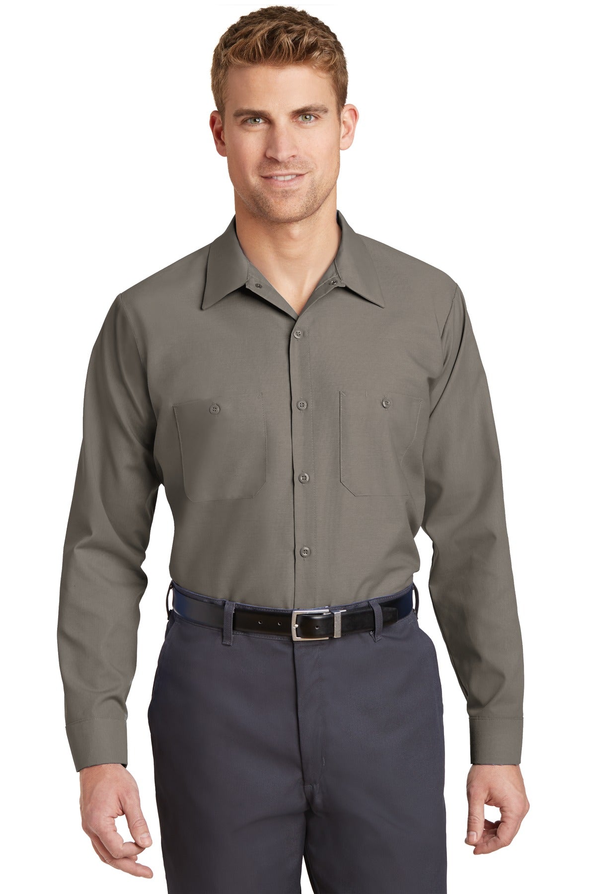 Red Kap® Long Size Long Sleeve Industrial Work Shirt