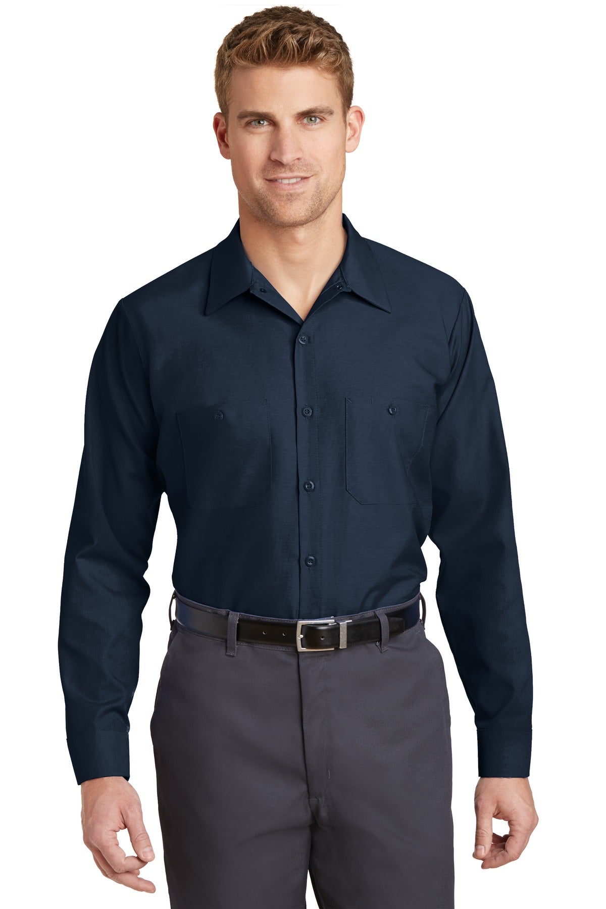 Red Kap® Long Size Long Sleeve Industrial Work Shirt