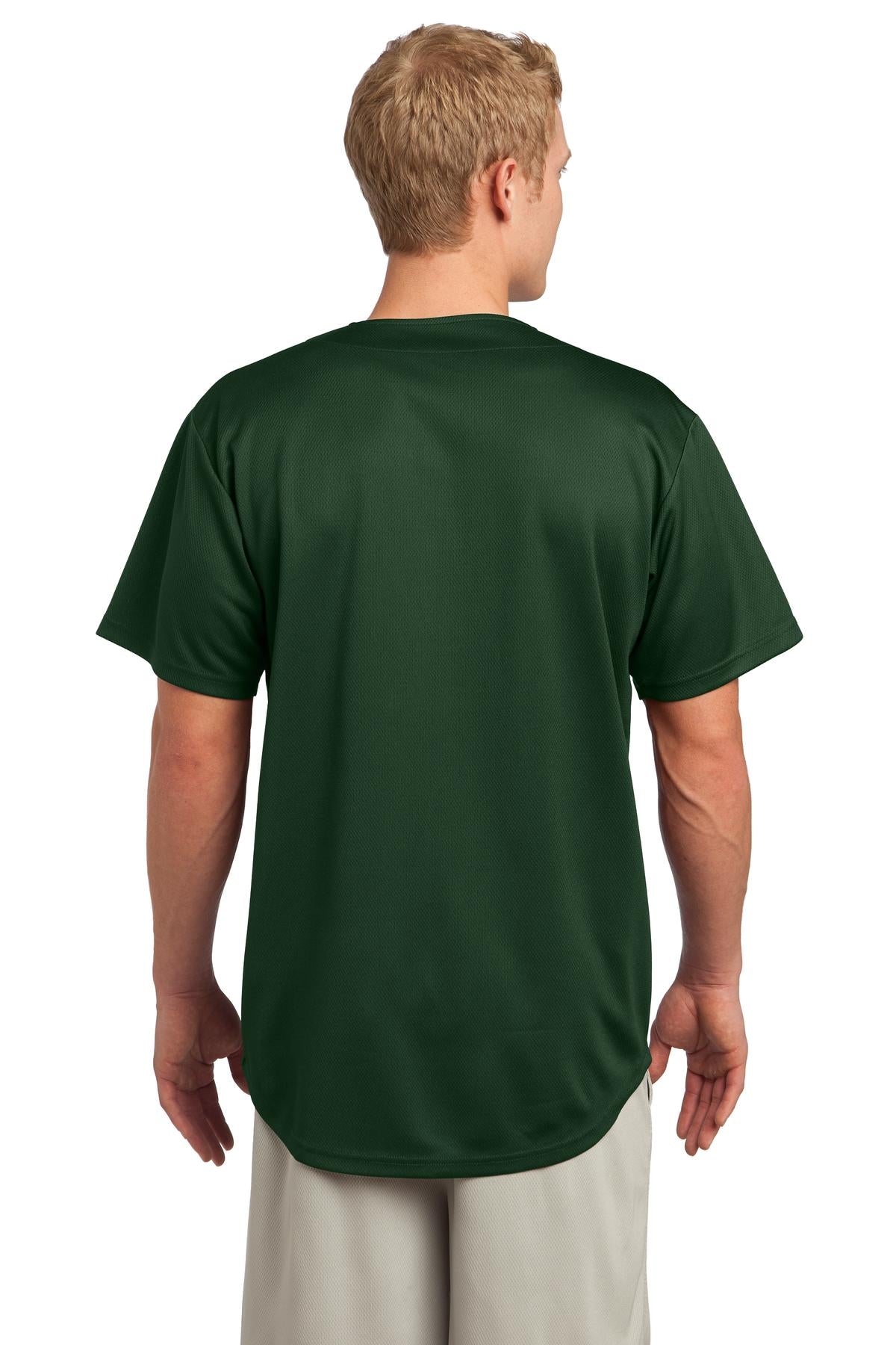 Sport-Tek® PosiCharge® Tough Mesh Full-Button Jersey