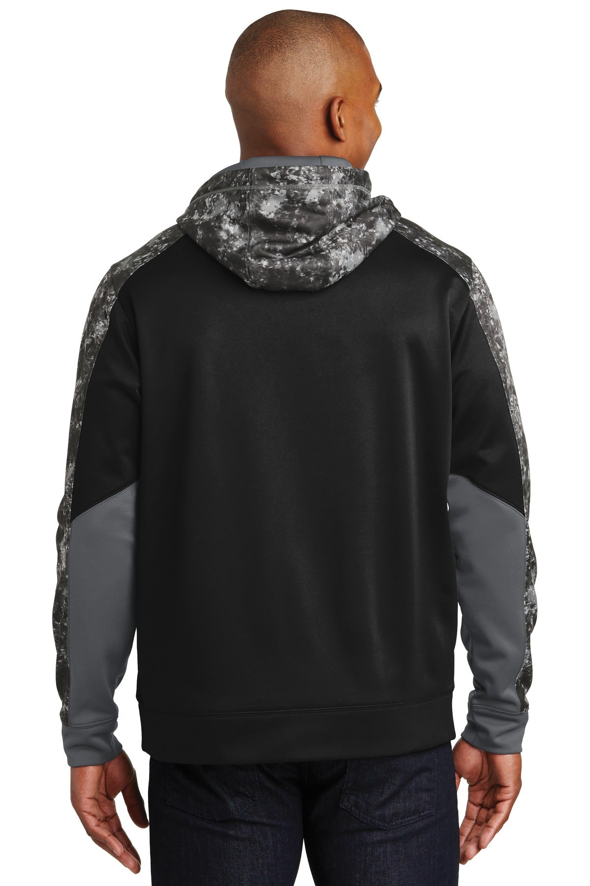 Sport-Tek® Sport-Wick® Mineral Freeze Fleece Colorblock Hooded Pullover