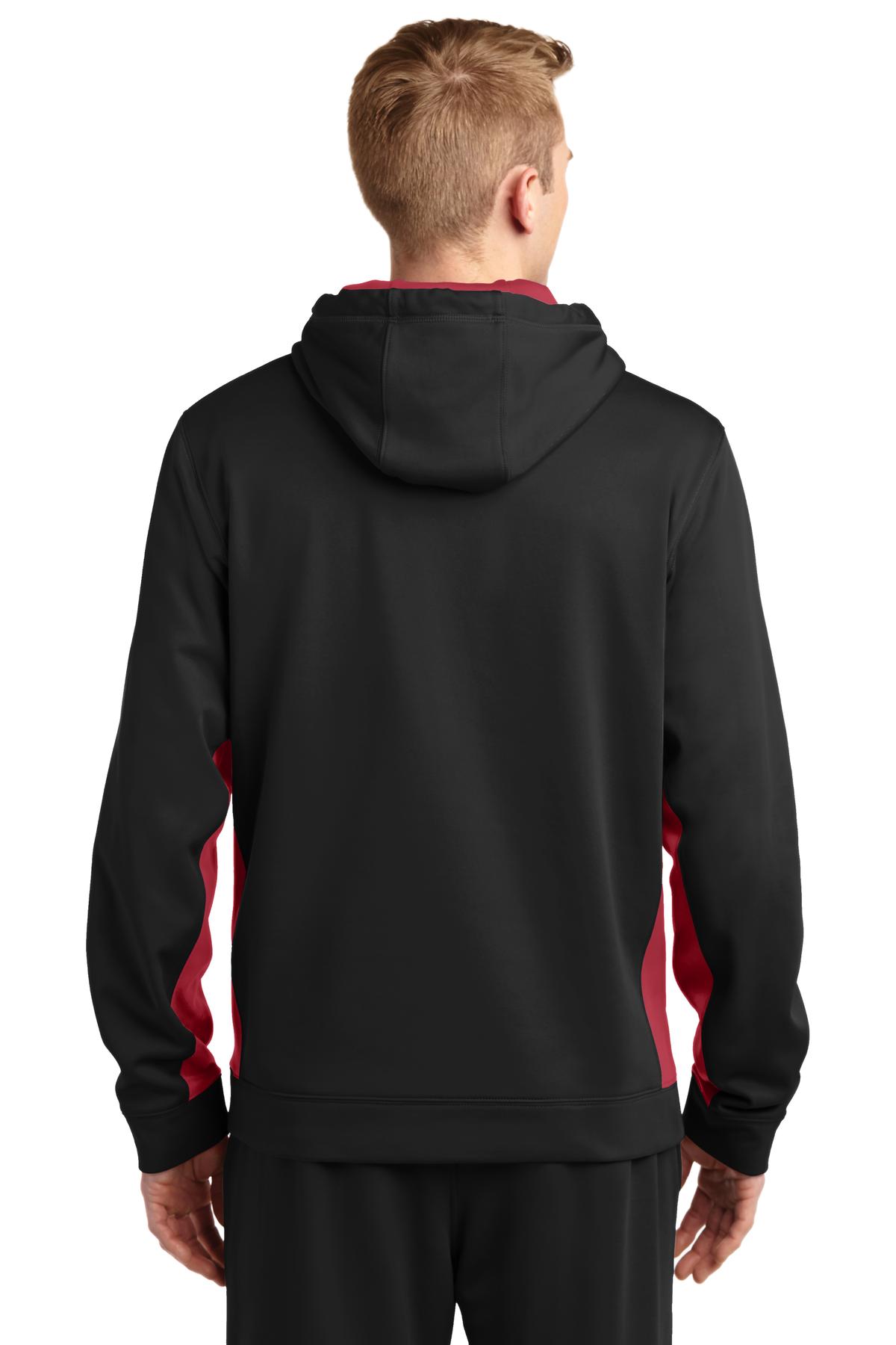 Sport-Tek® Sport-Wick® Fleece Colorblock Hooded Pullover