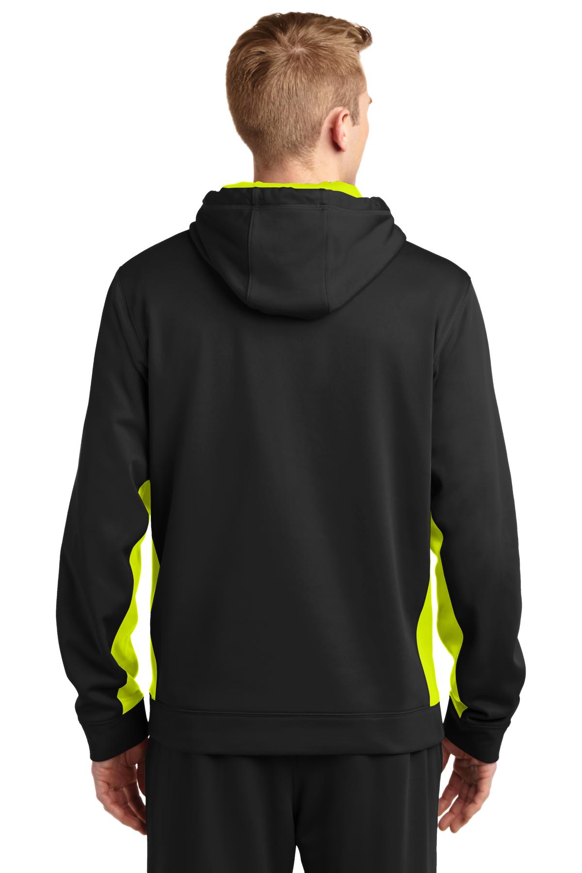 Sport-Tek® Sport-Wick® Fleece Colorblock Hooded Pullover