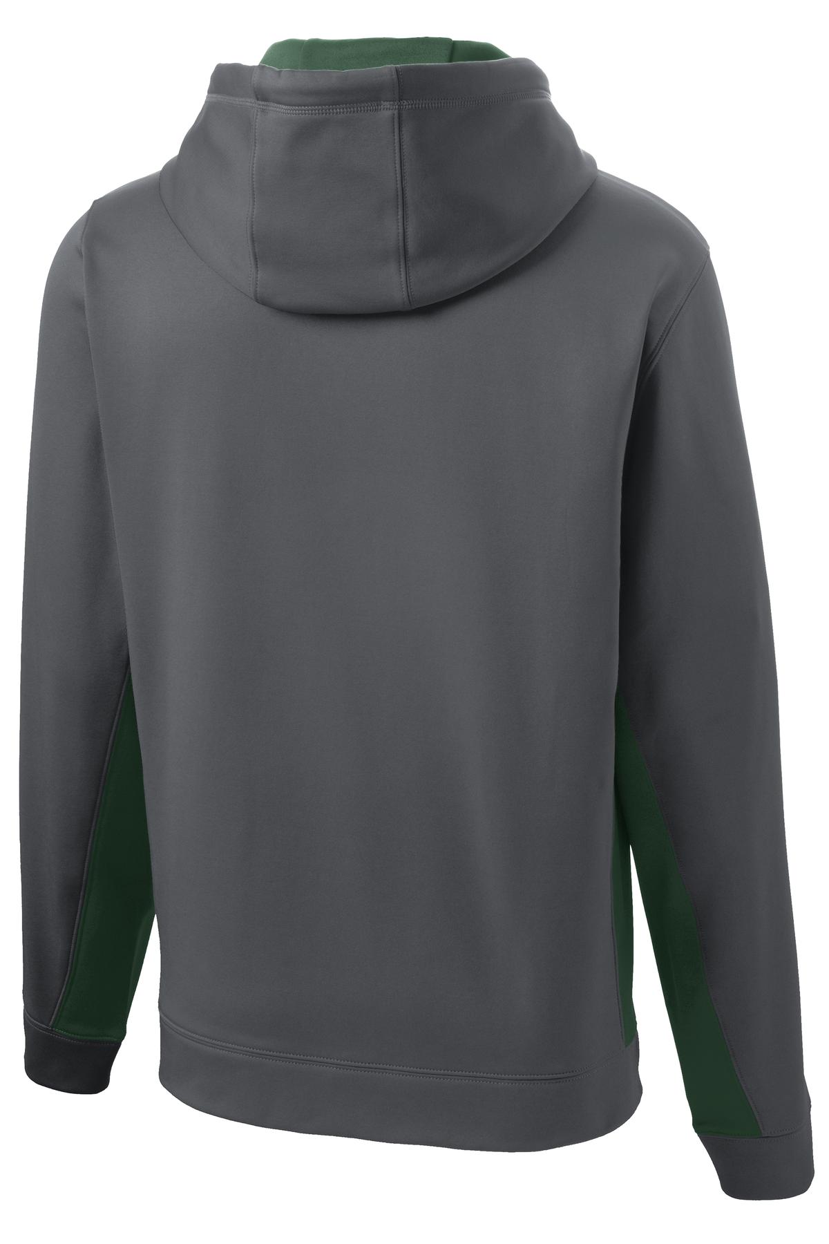 Sport-Tek® Sport-Wick® Fleece Colorblock Hooded Pullover