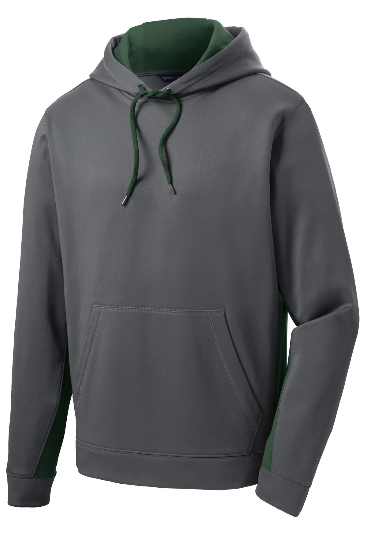 Sport-Tek® Sport-Wick® Fleece Colorblock Hooded Pullover