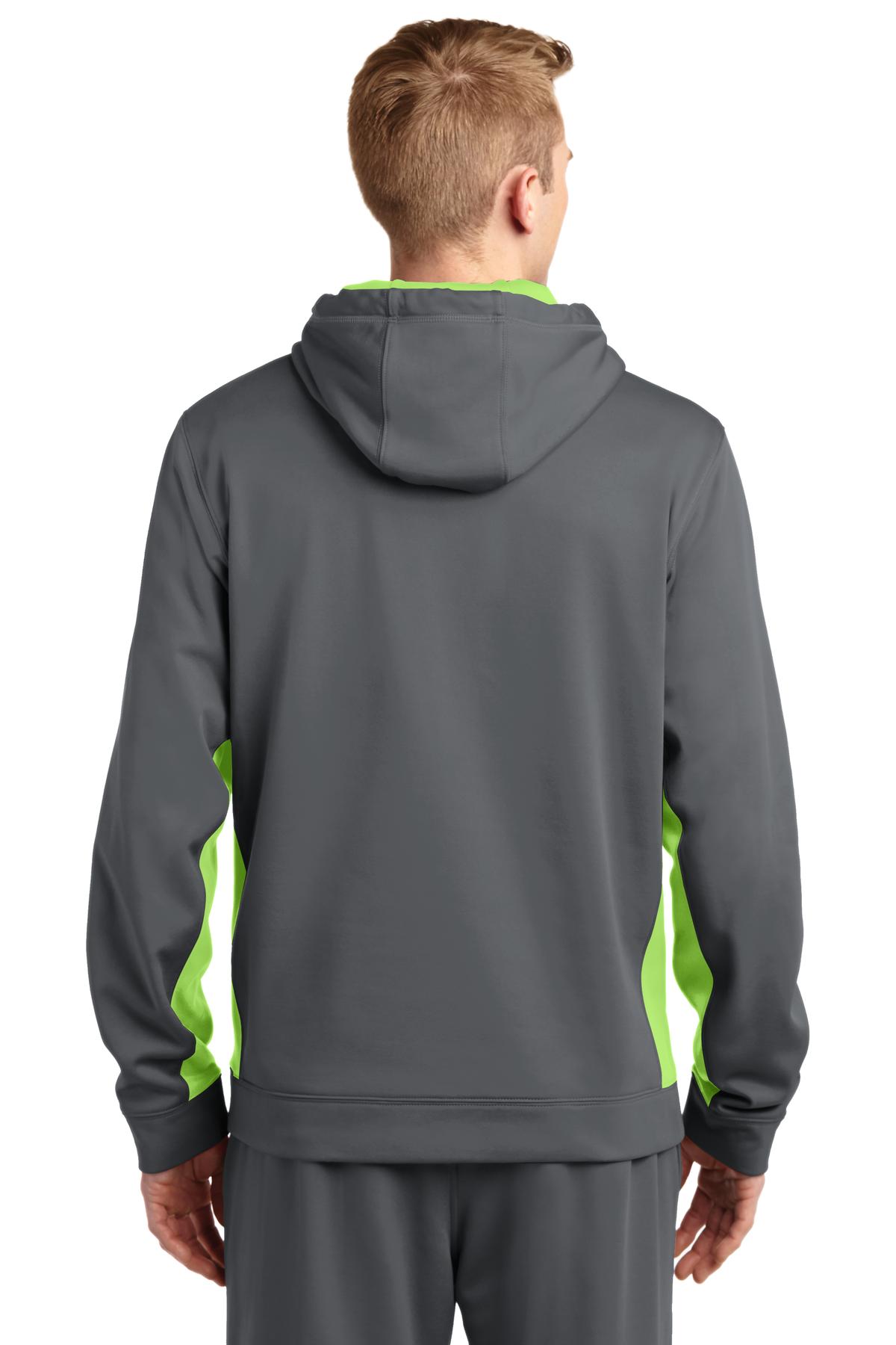 Sport-Tek® Sport-Wick® Fleece Colorblock Hooded Pullover