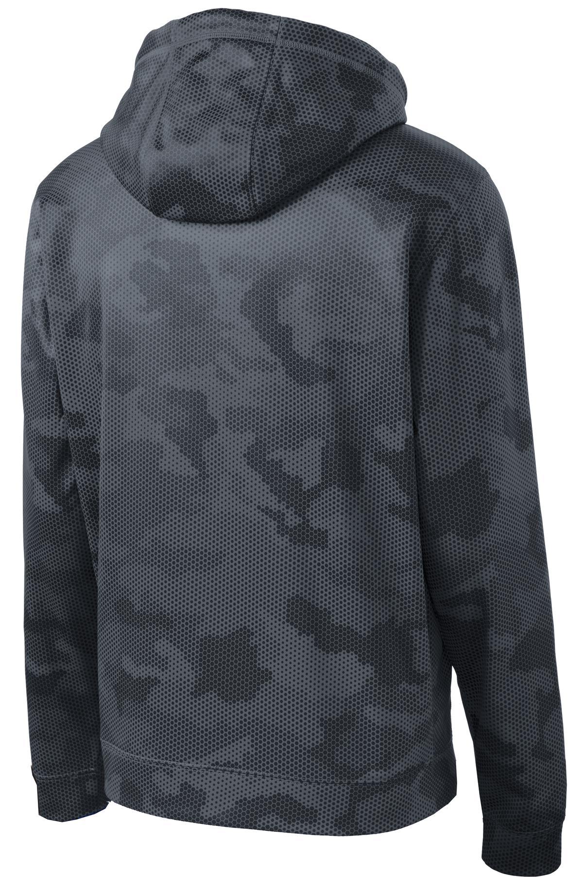 Sport-Tek® Sport-Wick® CamoHex Fleece Hooded Pullover