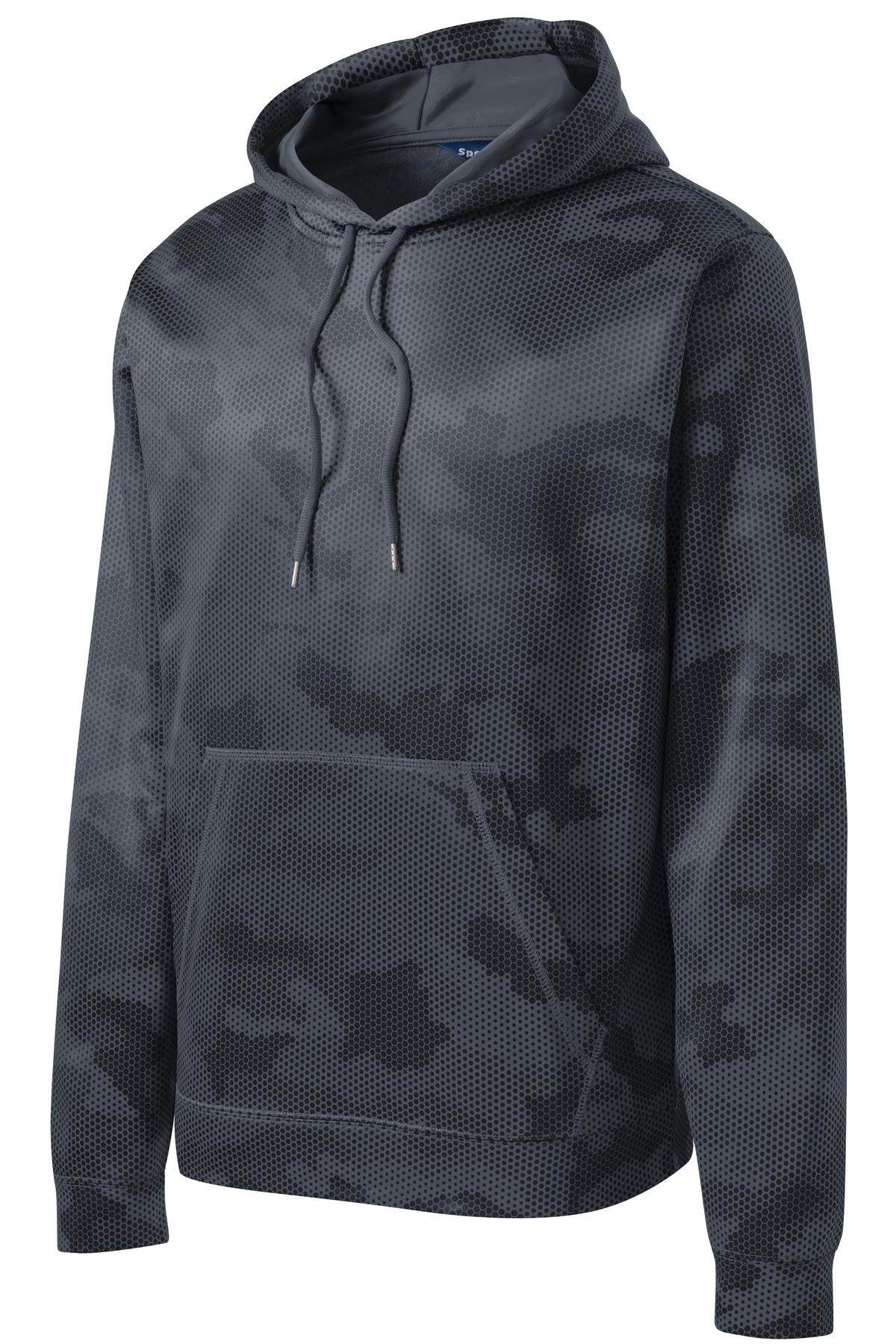 Sport-Tek® Sport-Wick® CamoHex Fleece Hooded Pullover