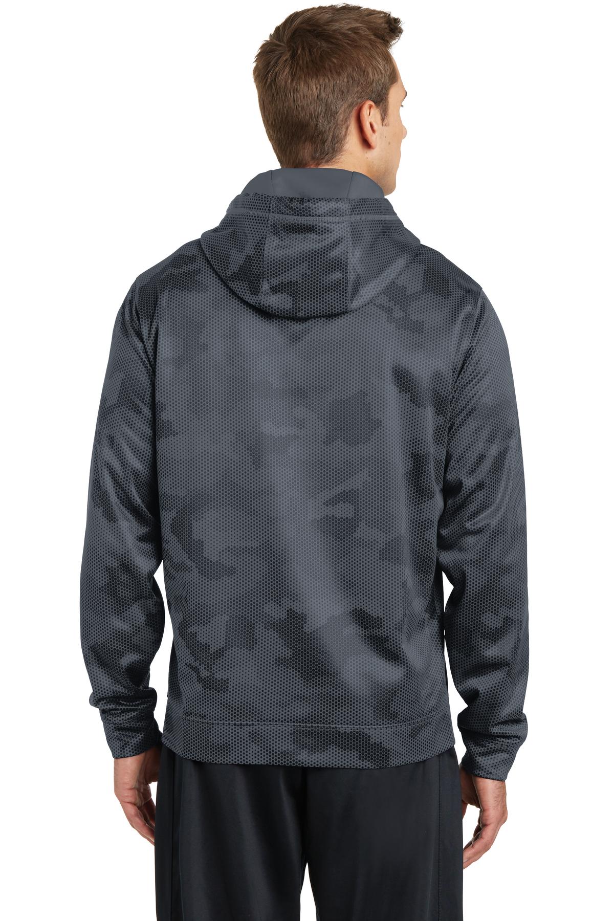 Sport-Tek® Sport-Wick® CamoHex Fleece Hooded Pullover