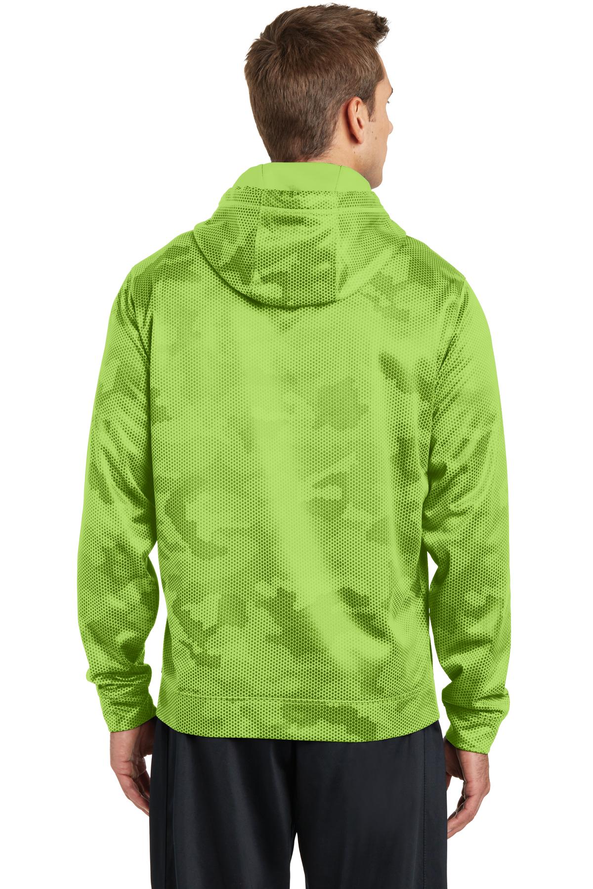 Sport-Tek® Sport-Wick® CamoHex Fleece Hooded Pullover