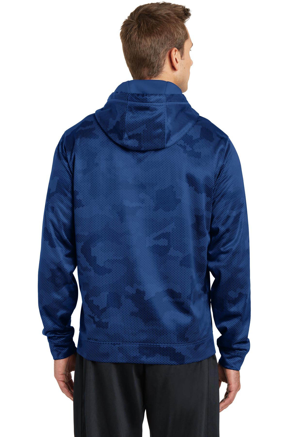 Sport-Tek® Sport-Wick® CamoHex Fleece Hooded Pullover