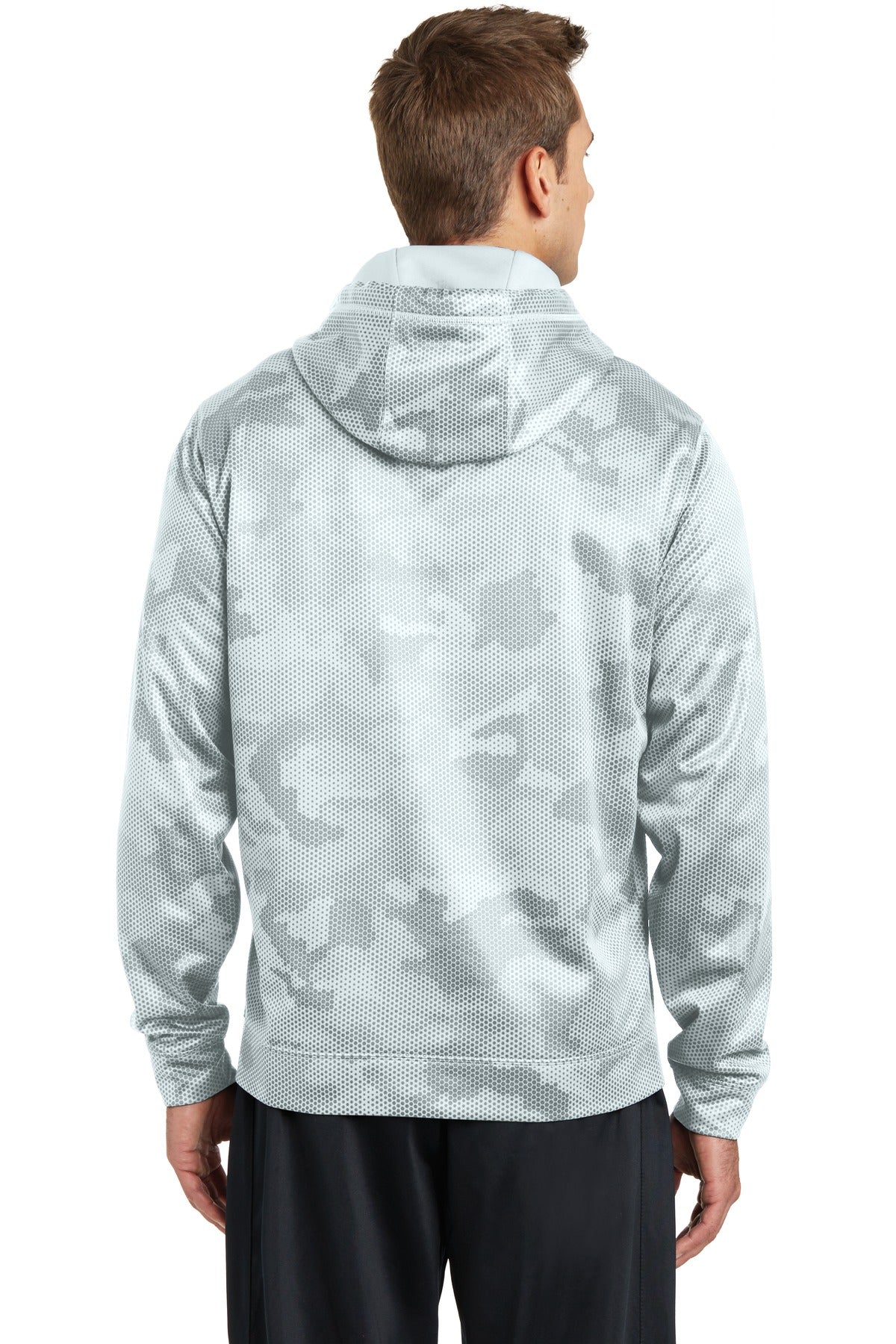 Sport-Tek® Sport-Wick® CamoHex Fleece Hooded Pullover