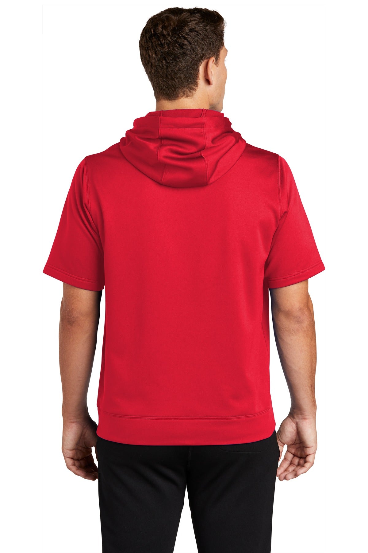 Sport-Tek® Sport-Wick® Fleece Short Sleeve Hooded Pullover