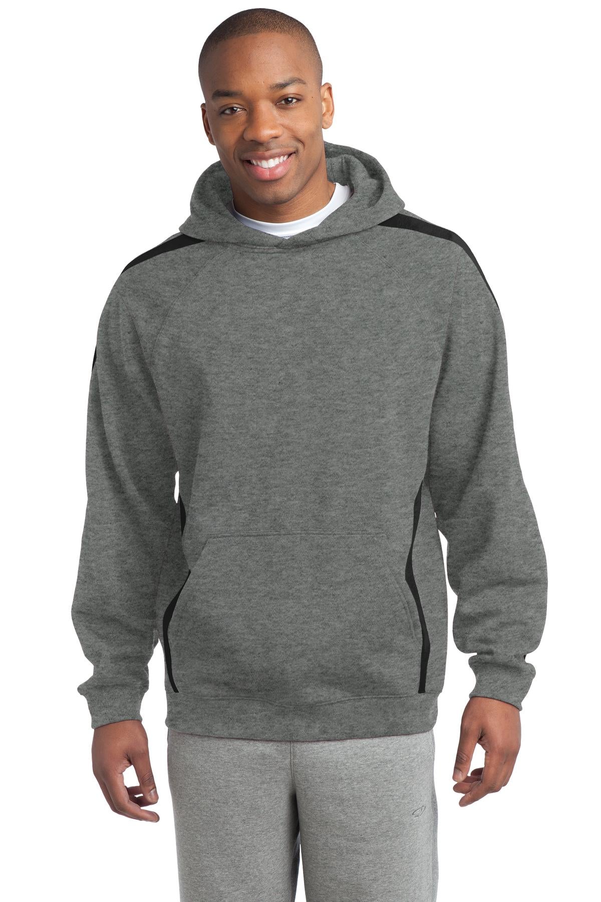 Sport-Tek® Sleeve Stripe Pullover Hooded Sweatshirt