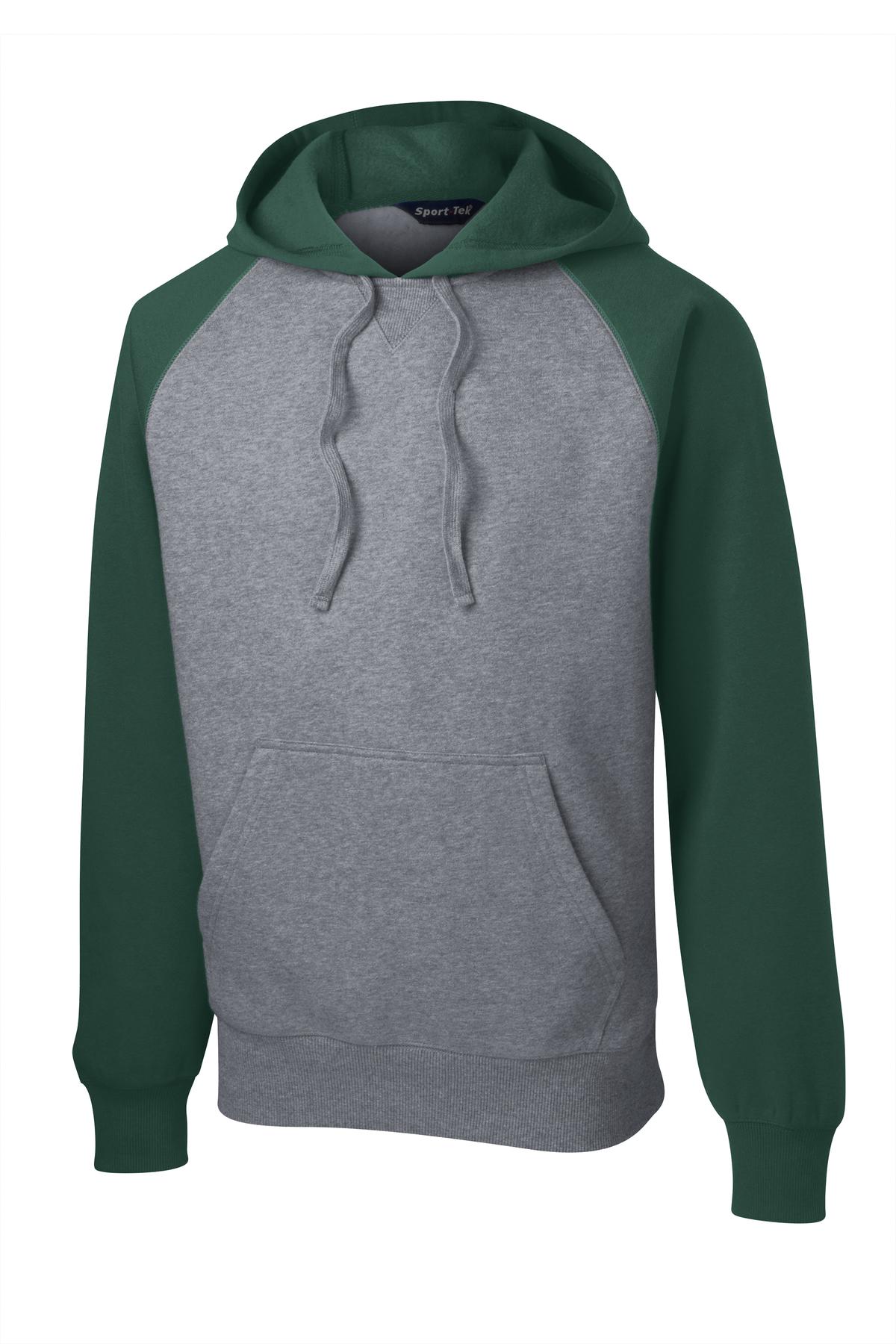 Sport-Tek® Raglan Colorblock Pullover Hooded Sweatshirt