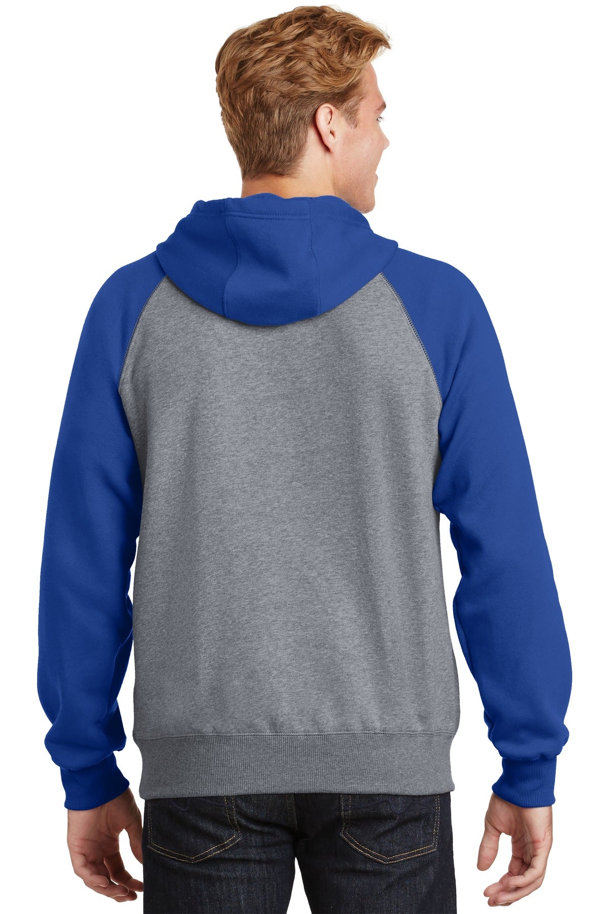 Sport-Tek® Raglan Colorblock Pullover Hooded Sweatshirt