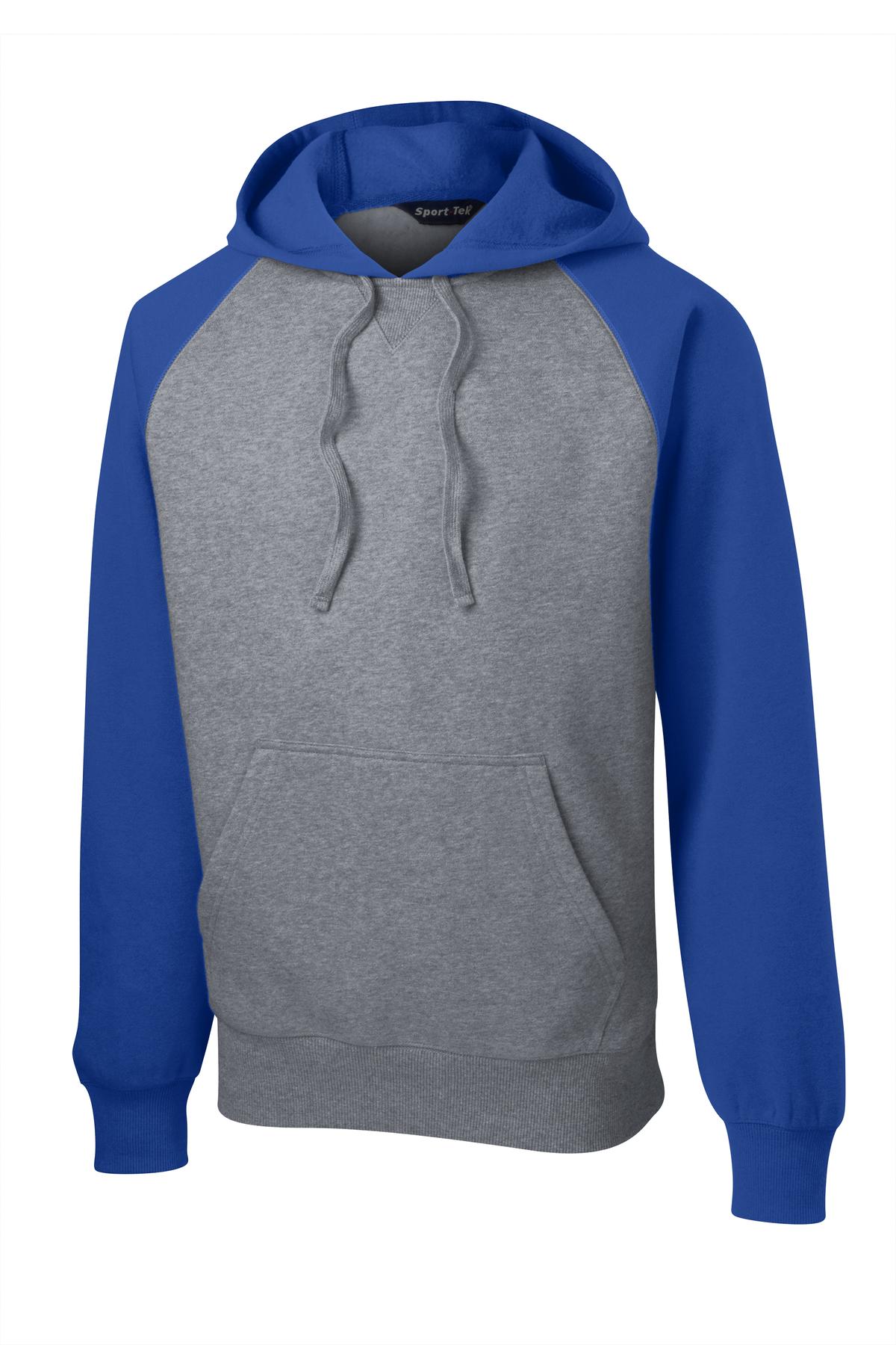 Sport-Tek® Raglan Colorblock Pullover Hooded Sweatshirt