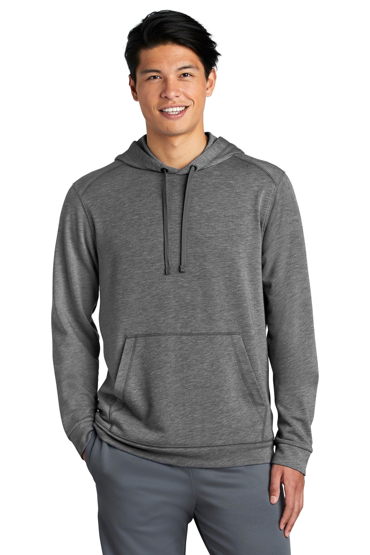 Sport-Tek® PosiCharge® Tri-Blend Wicking Fleece Hooded Pullover