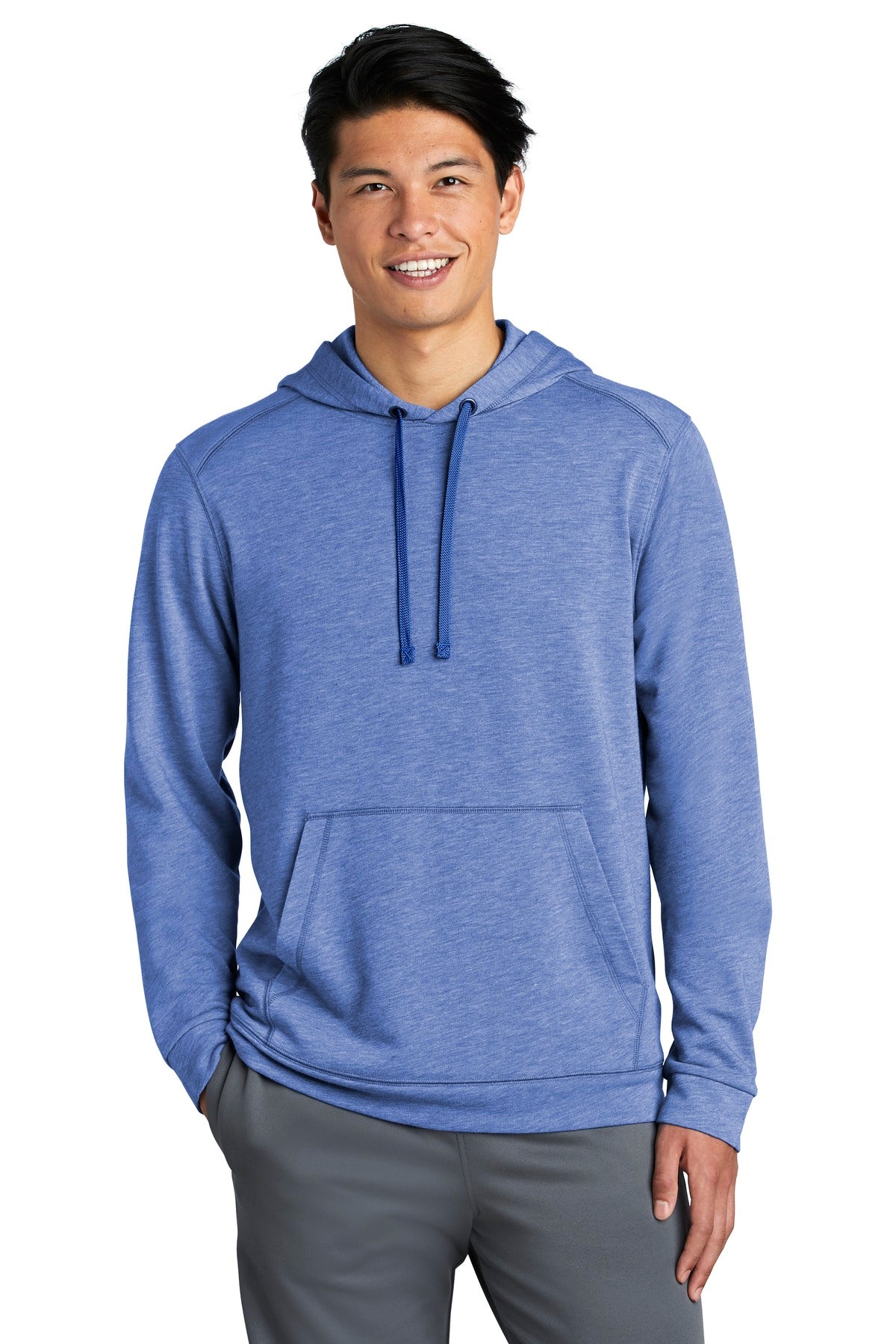 Sport-Tek® PosiCharge® Tri-Blend Wicking Fleece Hooded Pullover