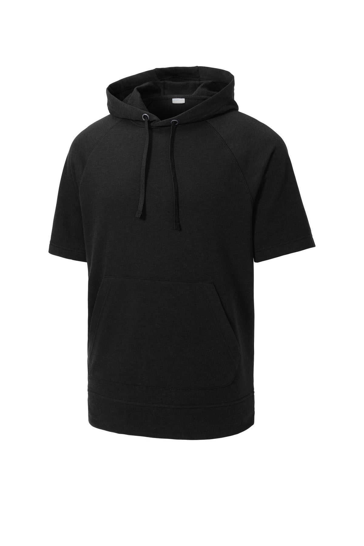 Sport-Tek® PosiCharge® Tri-Blend Wicking Fleece Short Sleeve Hooded Pullover