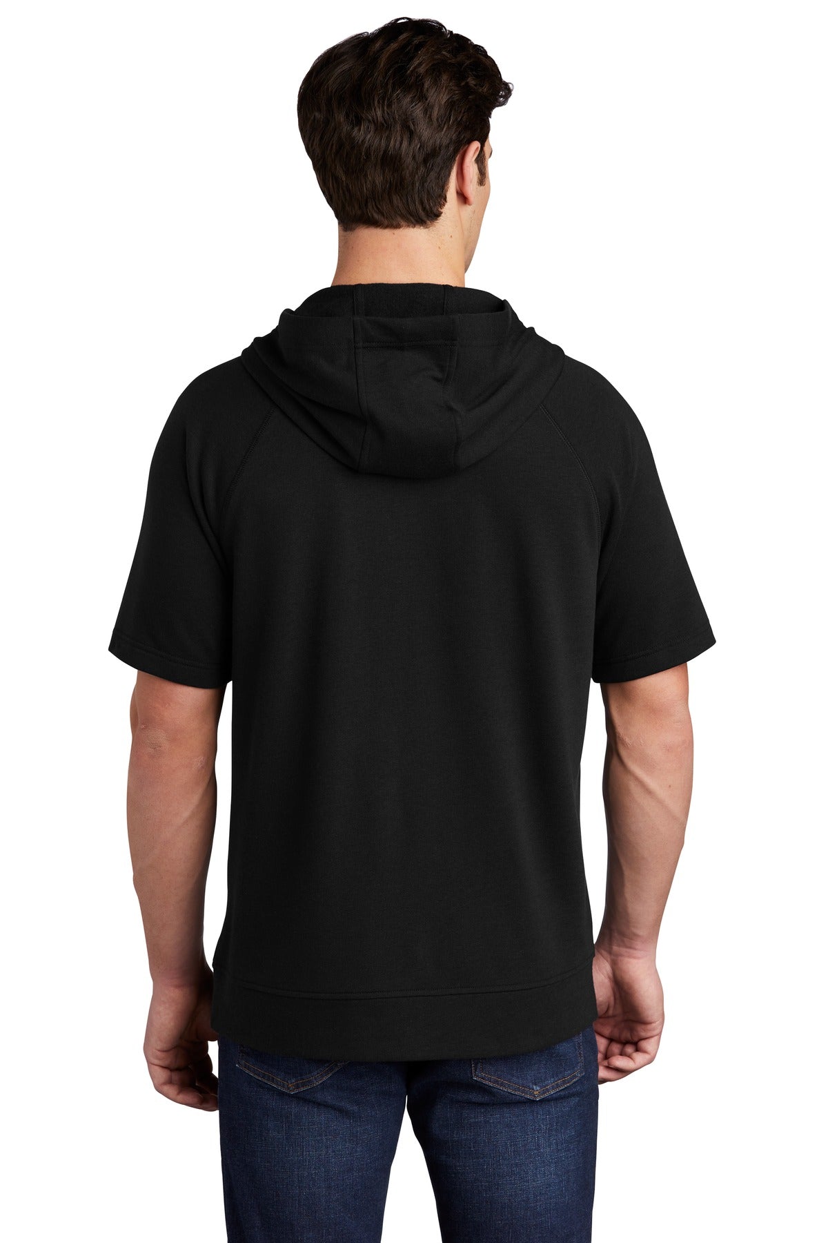 Sport-Tek® PosiCharge® Tri-Blend Wicking Fleece Short Sleeve Hooded Pullover