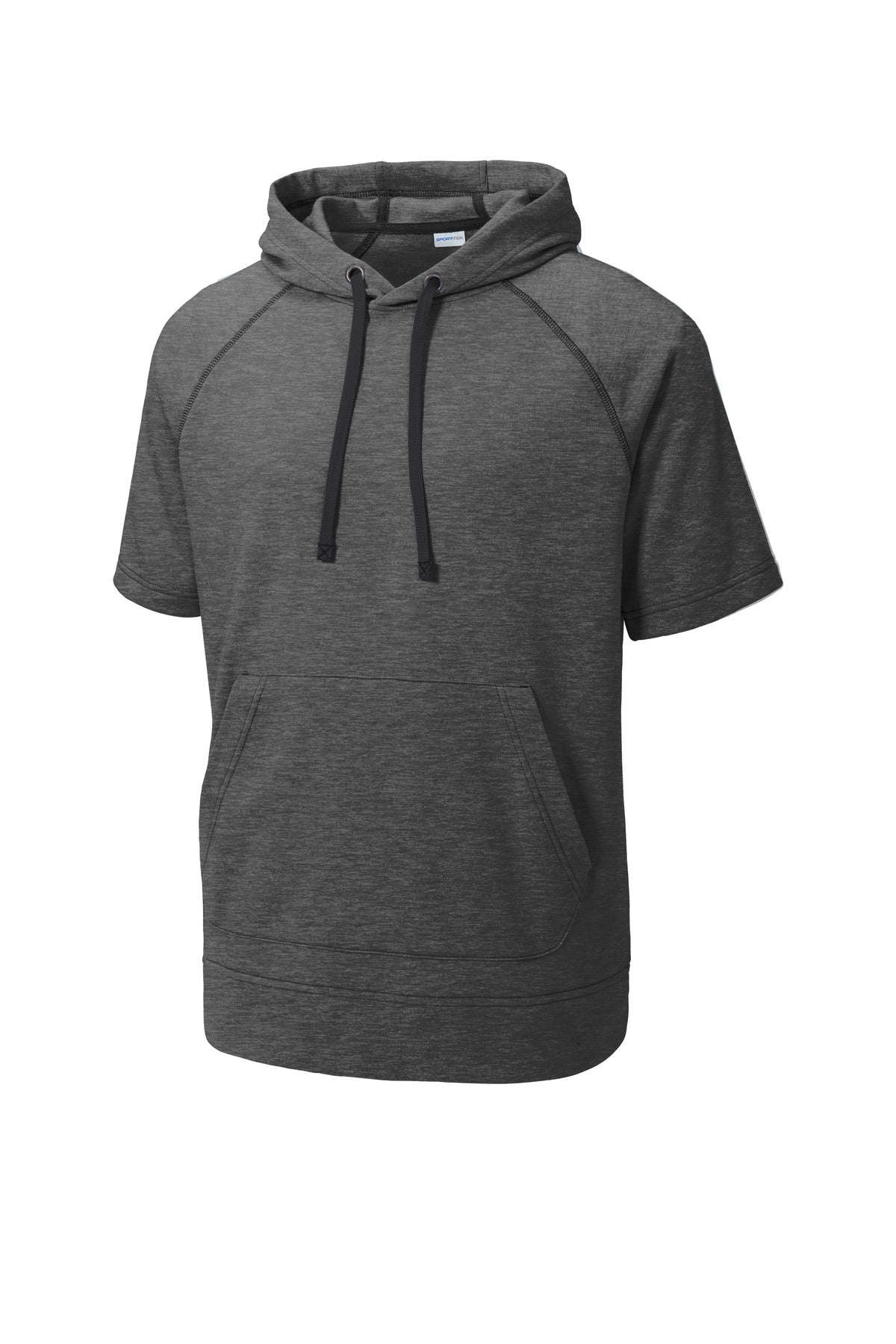 Sport-Tek® PosiCharge® Tri-Blend Wicking Fleece Short Sleeve Hooded Pullover