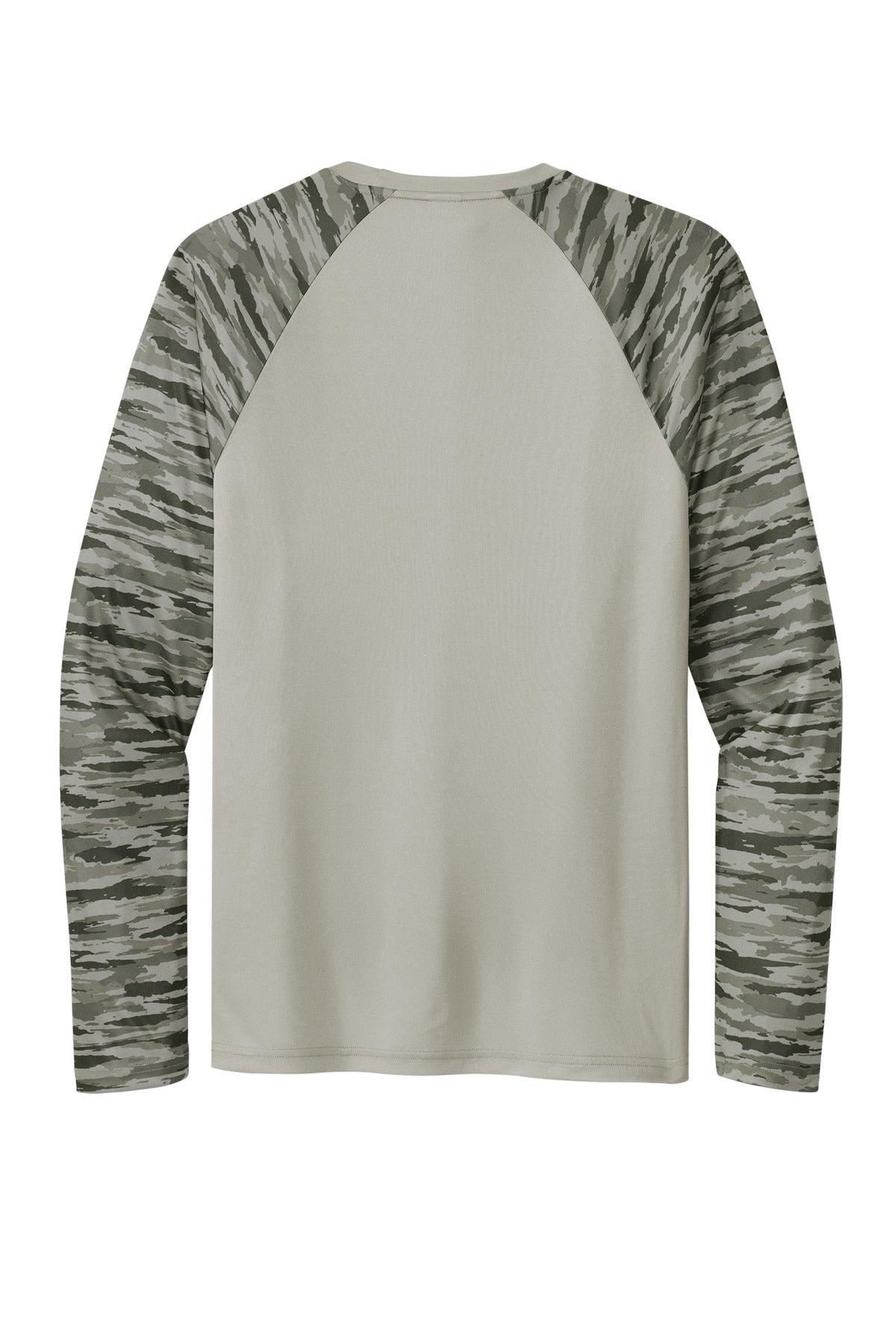 Sport-Tek® Drift Camo Colorblock Long Sleeve Tee