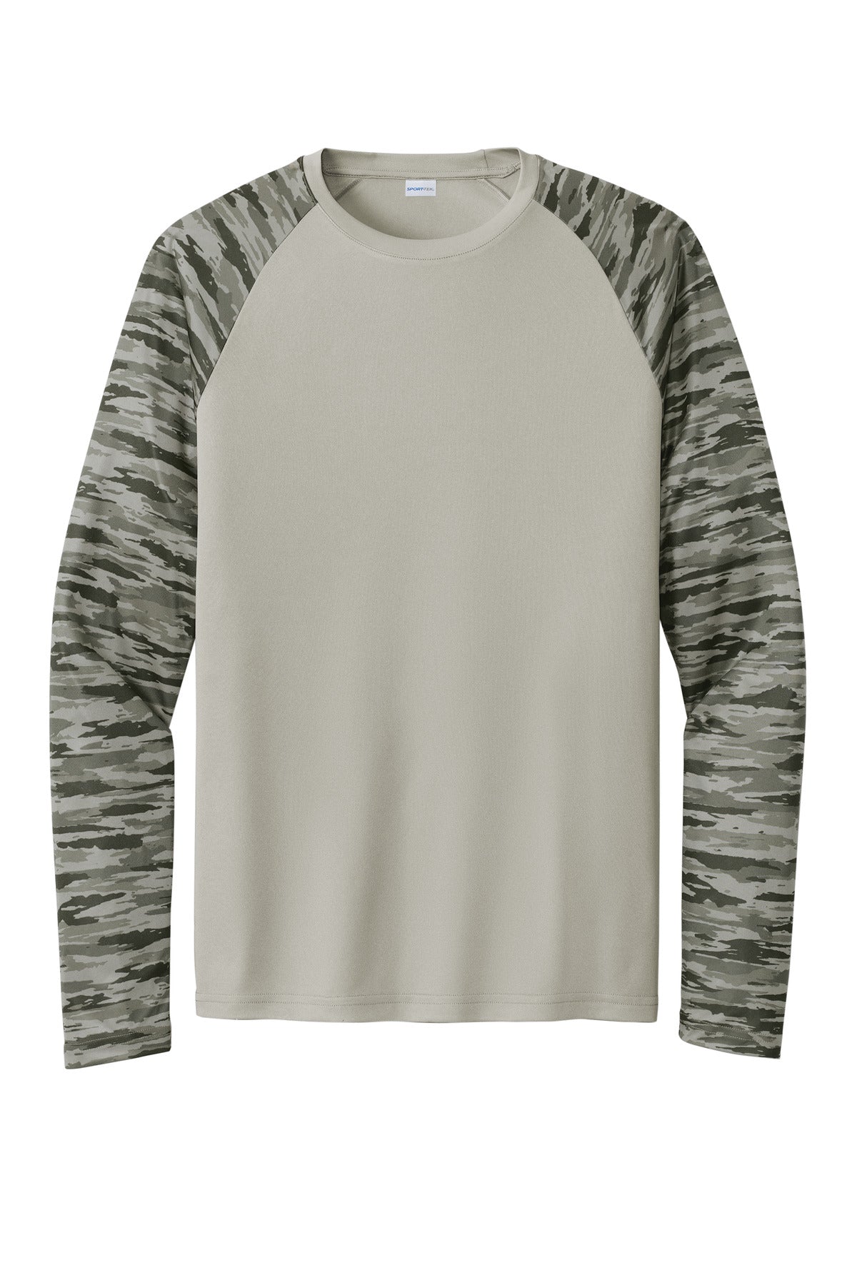 Sport-Tek® Drift Camo Colorblock Long Sleeve Tee
