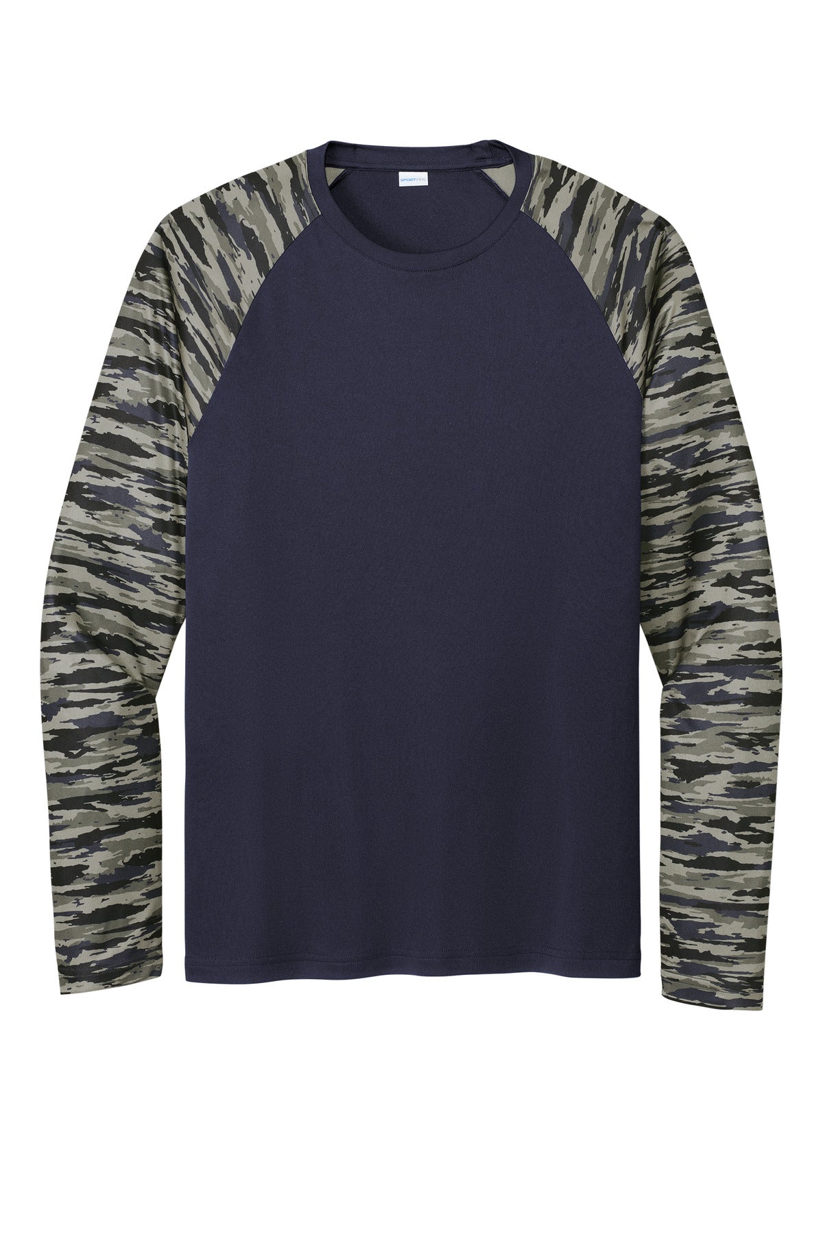 Sport-Tek® Drift Camo Colorblock Long Sleeve Tee