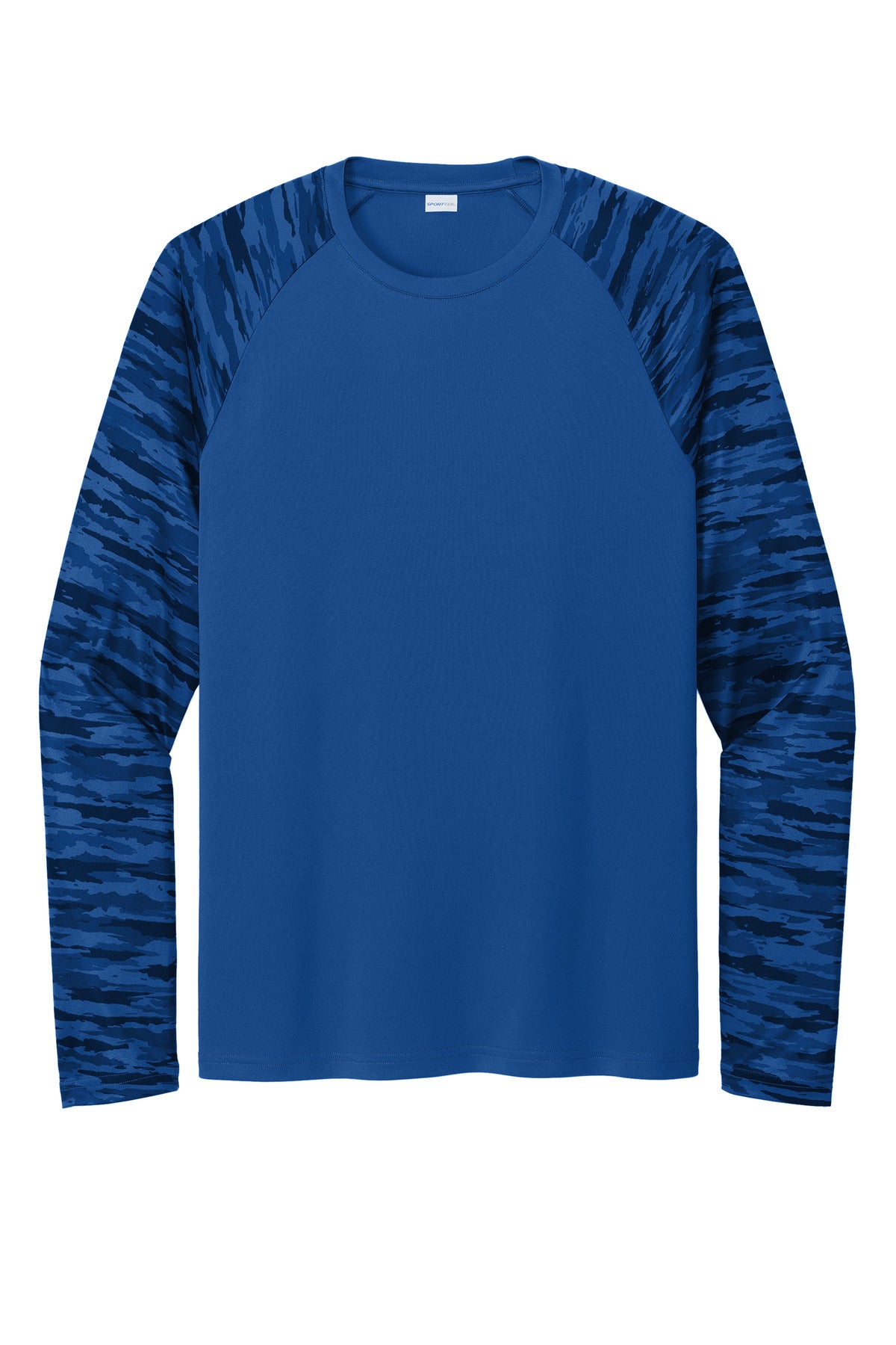 Sport-Tek® Drift Camo Colorblock Long Sleeve Tee
